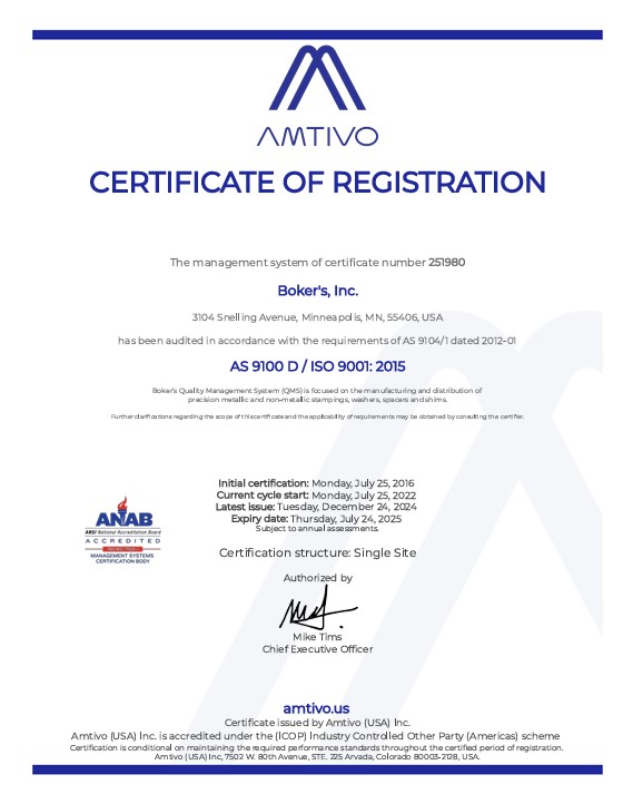 ISO Certification